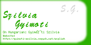 szilvia gyimoti business card